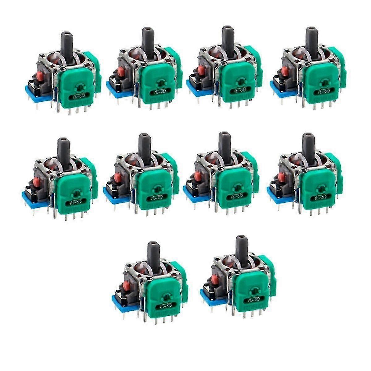 10Pcs for Hall Electromagnetic Joystick for Game Console 3D Hall Joystick Sensor Potentiometer
