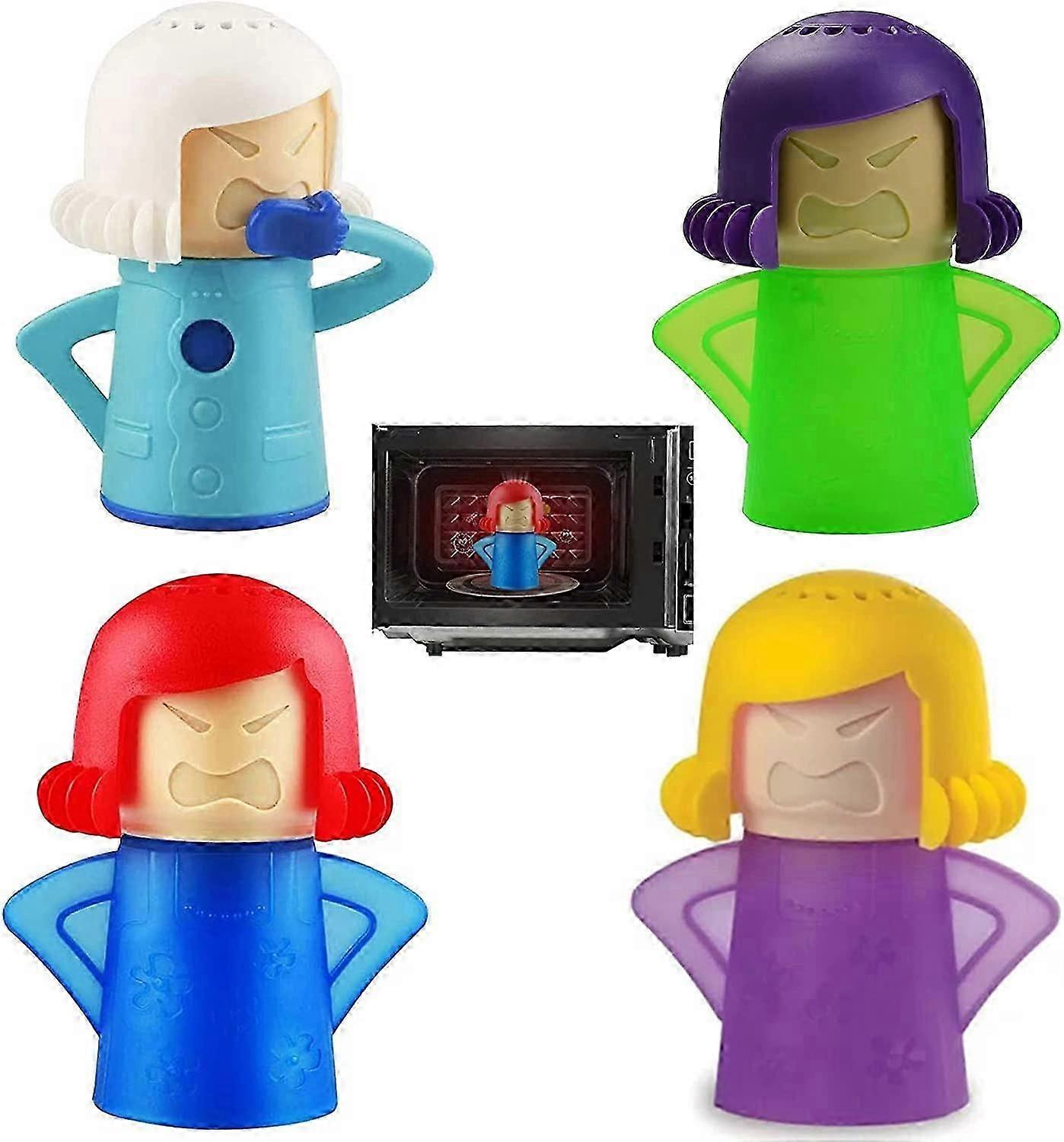 4 piezas Limpia hornos de microondas SIN DETERGENT_Featured regalo