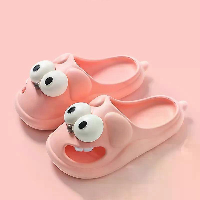 חדש פופולרי לשון נשיקת נעלי בית עין גדולה כלב ילדה נעלי בית חמוד מצחיק עין גדולה כלב מצחיק קריקטורה חבילה ראש נשים אווה נעלי בית