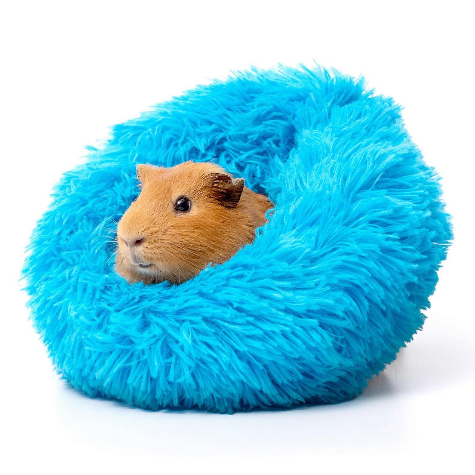 FurrO Burrowing Pet Bed for Guinea Pigs and Other Small Animals (Blue)