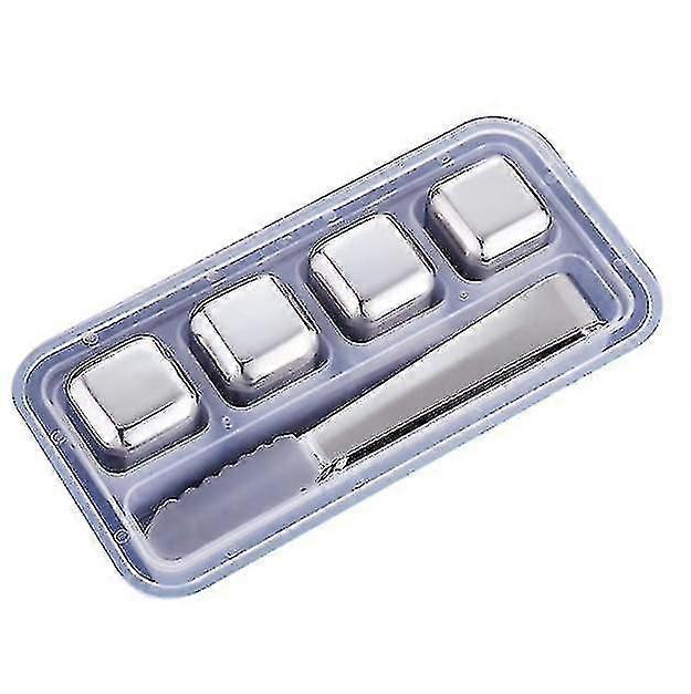 Fast-cooling 304 Stainless Steel Ice Cubes Whiskey Rocks With Silicone Storage Box