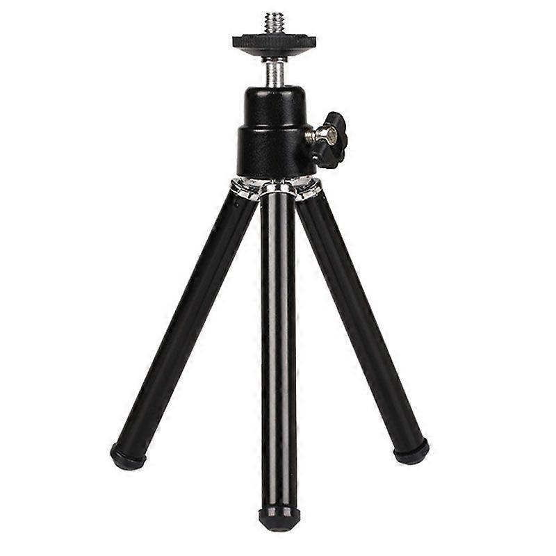Mini Portable Tripod Adjustable Mini Tripod Aluminum Alloy for Camera Projector Black