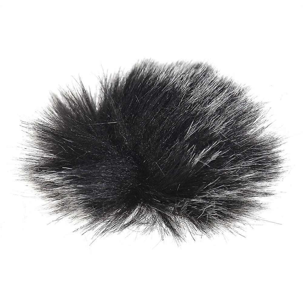 Furry Outdoor Microphone Windscreen Muff Mini Lapel Lavalier Microphone Windshield, 5-Pack