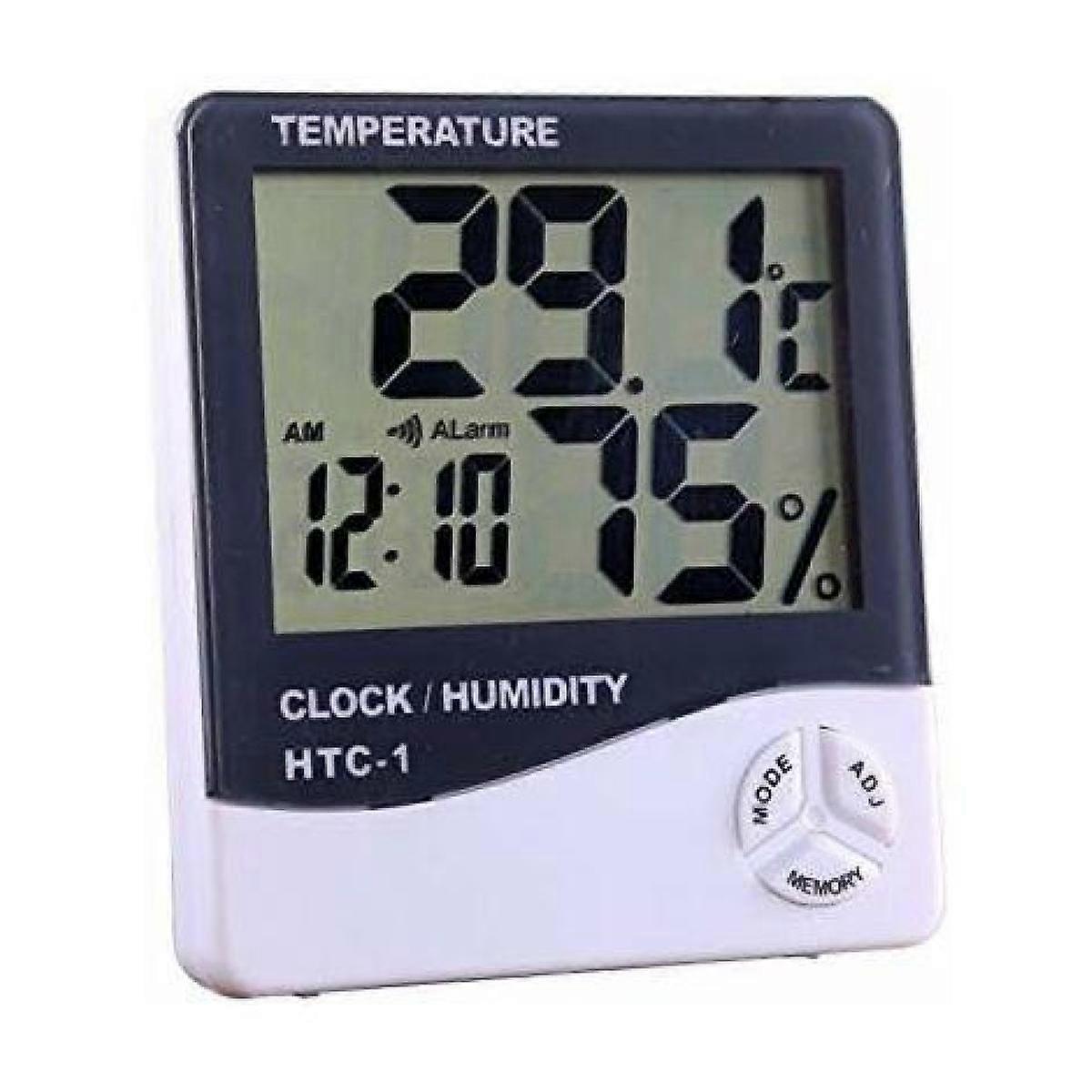Digital Thermometer and Hygrometer, High Precision Dual-Probe Sensors Real-Time Measurement, for Home Office School Laboratory Hospitals (103x93x21.5