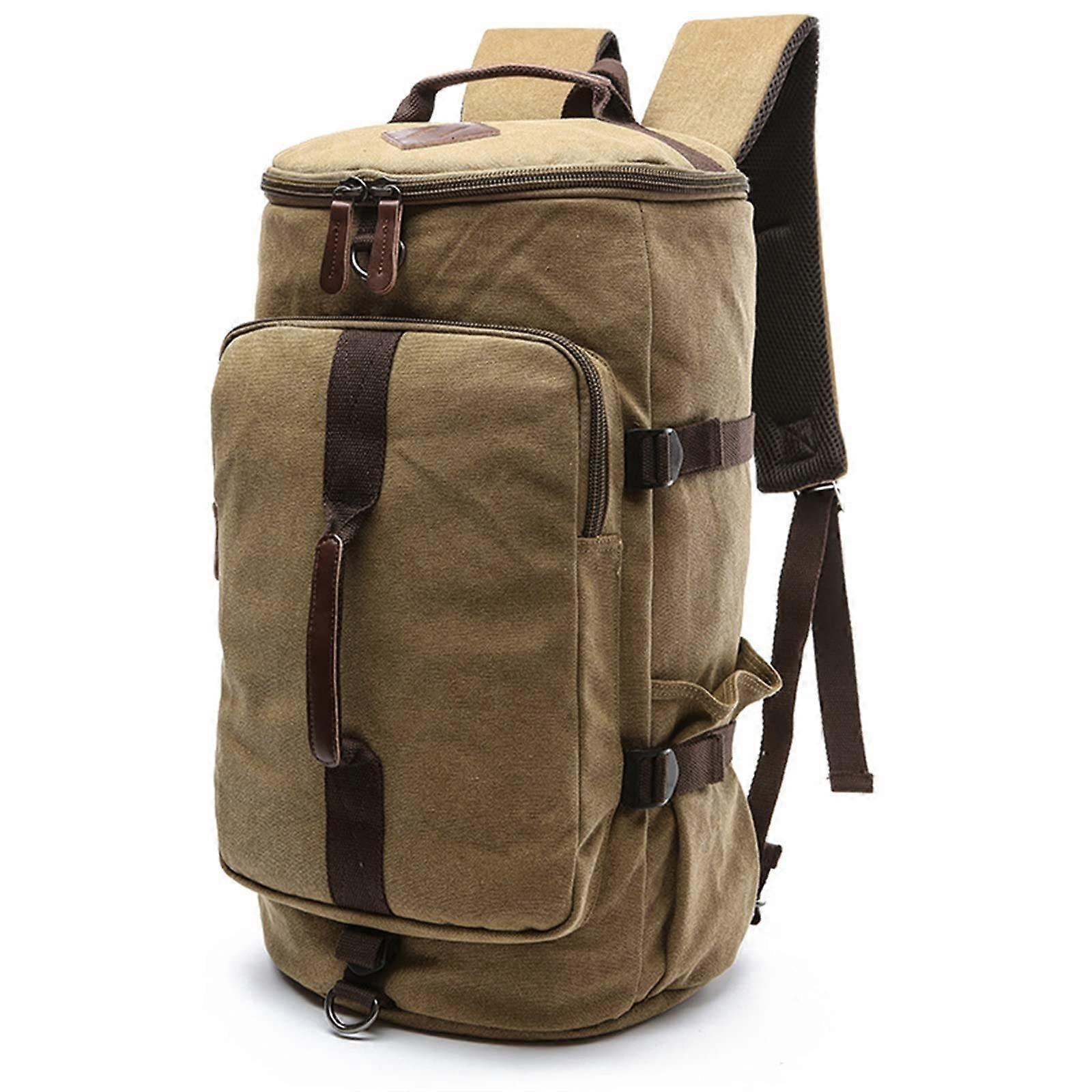 Picnic Backpack Backpack Canvas Men Backpack Rucksack for Hike Travel Backpacks Two Size Male Backpack
