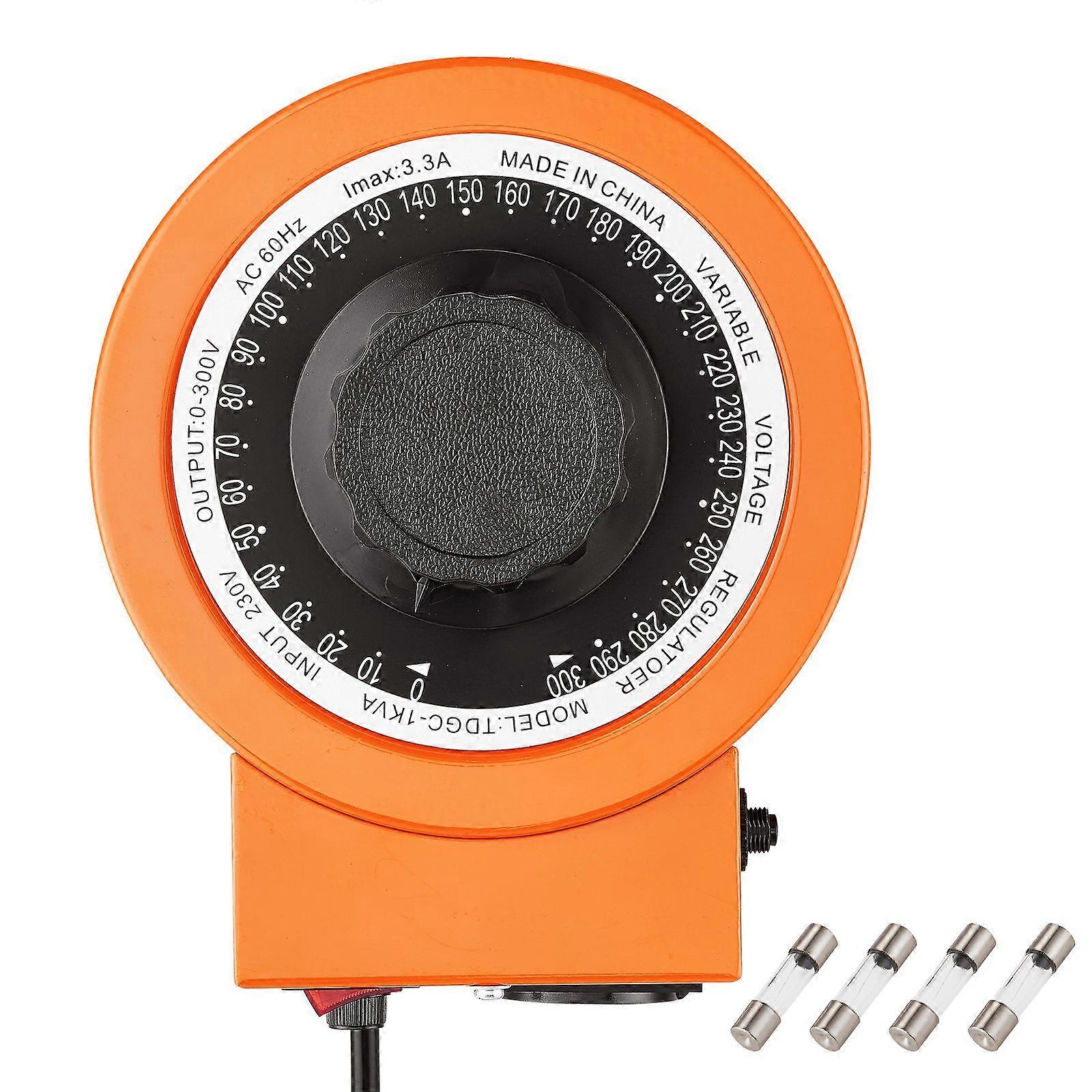 Transformator automat de tensiune variabilă 1000VA, 3.3 amperi, intrare 230V 0-300V Regulator de tensiune AC de ieșire, certificat CE
