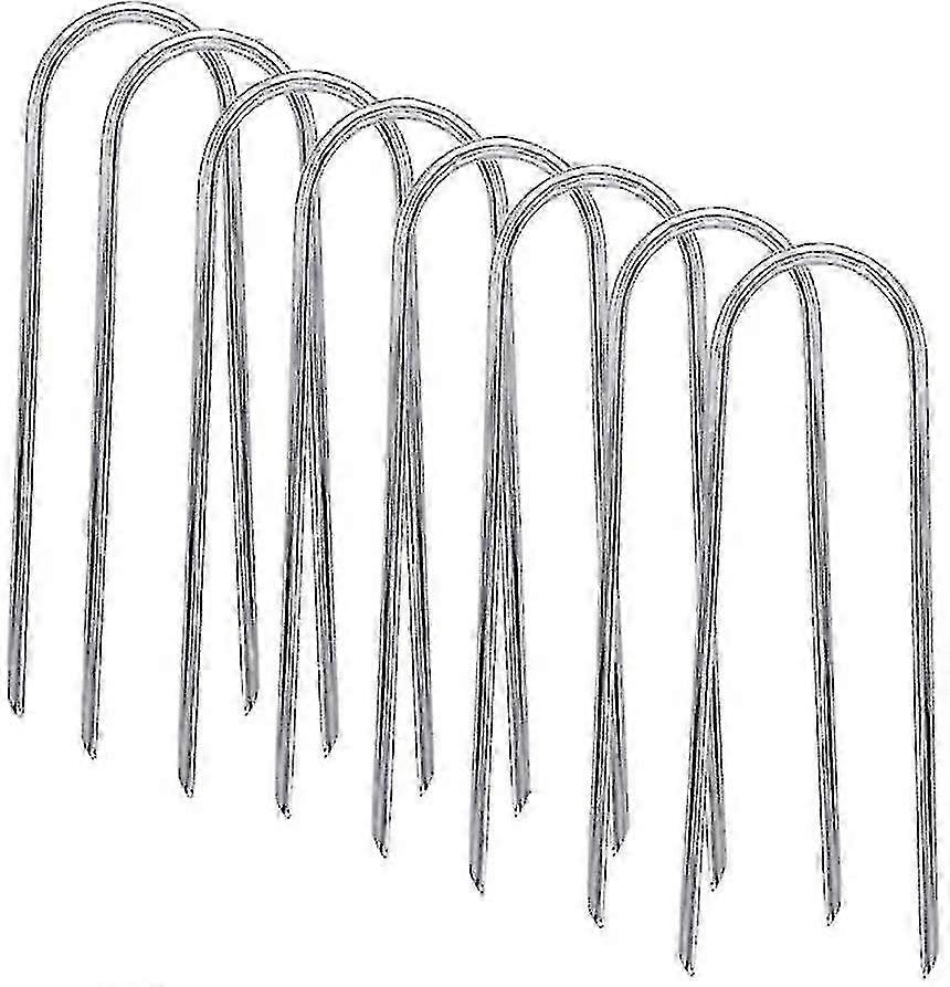 8pcs Trampolines Wind Stakes Heavy Duty U Type Sharp Ends Safety Ground Anchor