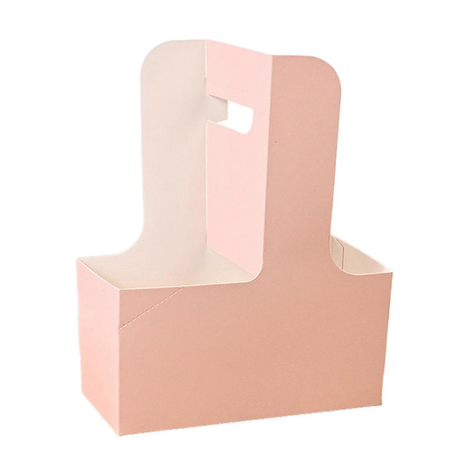 10 ks jednorazový nosič nápojov so sebou 2 alebo 4 šálky kartónový držiak na poháre s rukoväťou Box na teplé alebo studené nápoje na donášku jedla so sebou