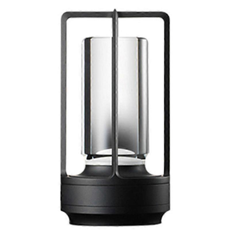 Crystal Lamp Bedside Table Bedroom Led Touch Table Lamp Black