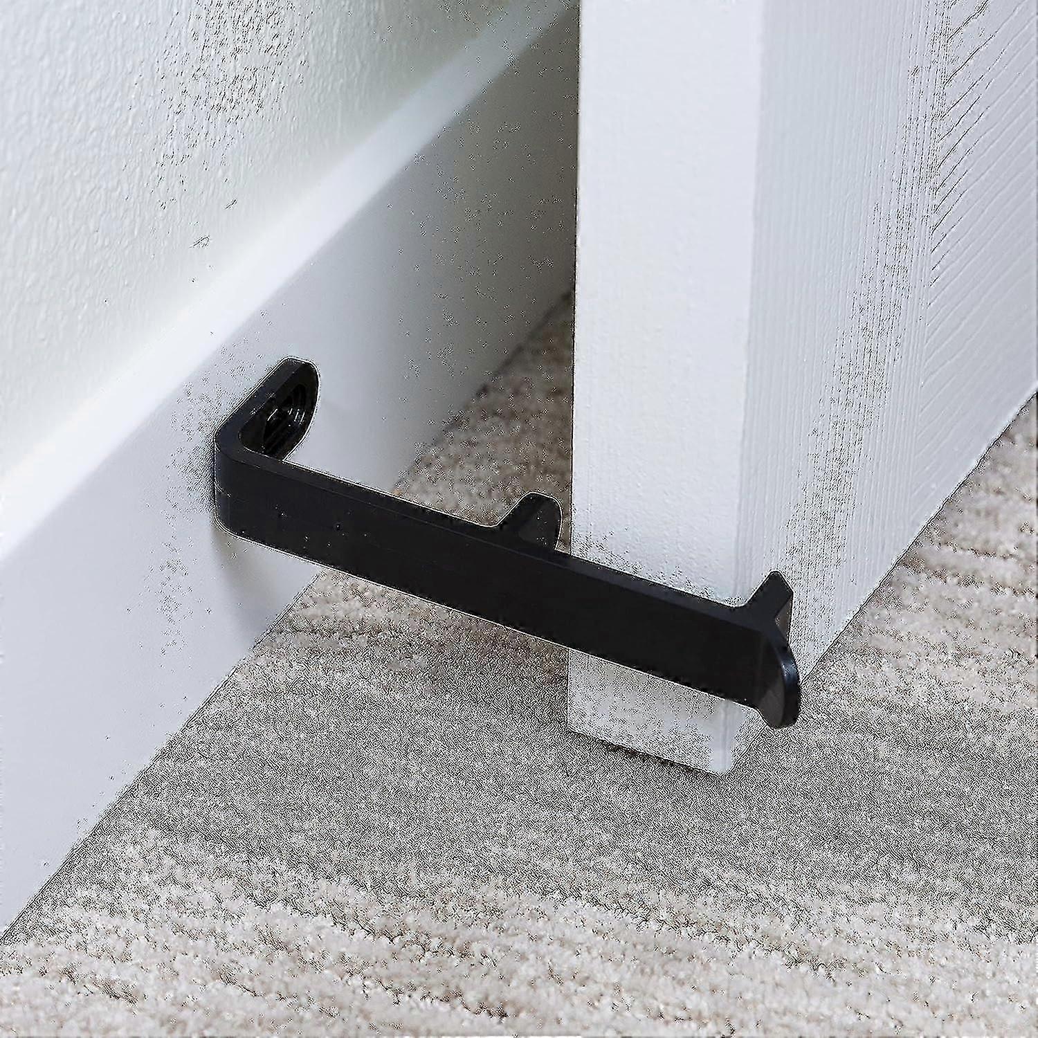 2 Stück Türstopper oder Stütze, ABS Anti-Kollisions-Anti-Quetsch-Bodenmontage-Türstopper, Türstopper Wandstütze offen halten