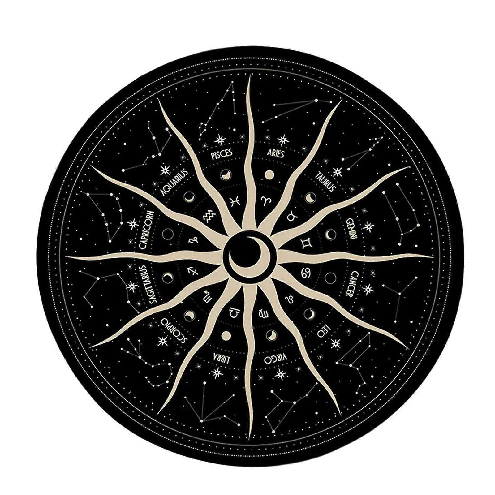 Dowsing Divinations Mat Mouse Pad Moon Constellations Astrology Pendulums Chart Mat Balancing Meditations Decoration Pad