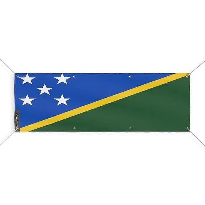 Banner Flag - Salomon - 200x600 cm - Durable polyester - 8 reinforced eyelets - Multisport