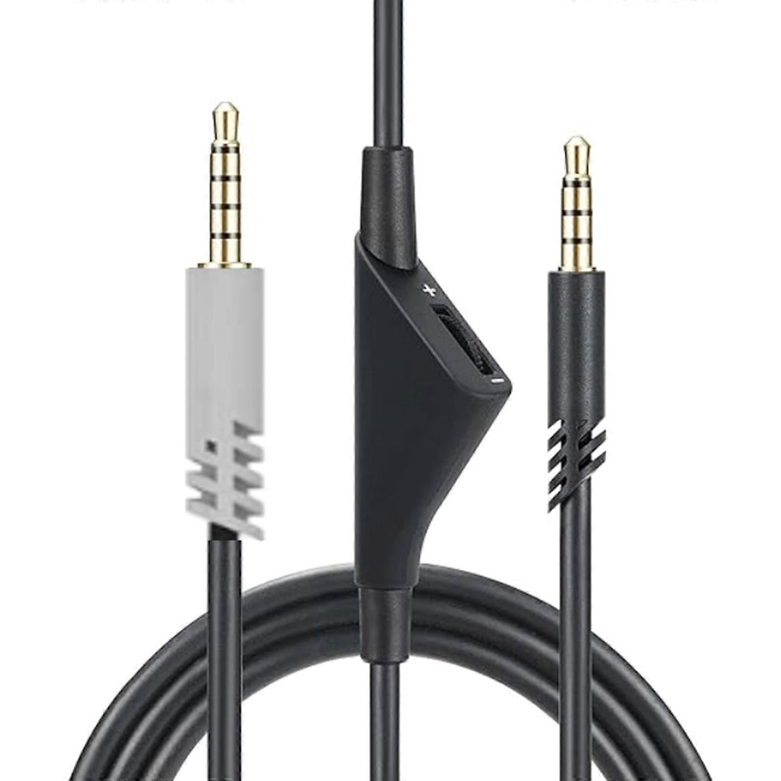 Quality Headset Cable for A40 A30 A10 Headphones Cord with in line Volumes Control Gold Plated 3.5MM Connector 6.5ft