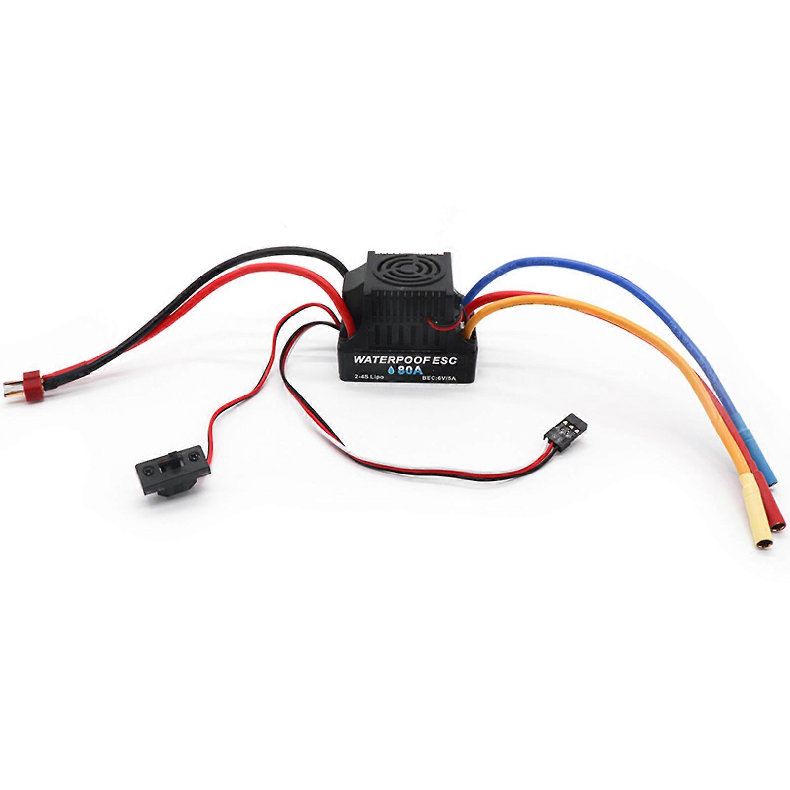 RC Car 1/10 Scale Brushless 60A ESC and Electric Speed Controller Programming Truck Parts Good Heat Dissipation