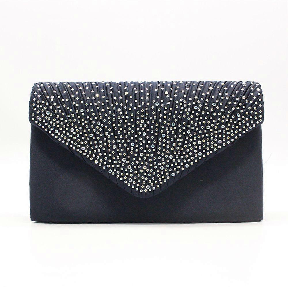 Women's Clutch Bag Rectangular Replacement Solid Tote Bag Dark Blue