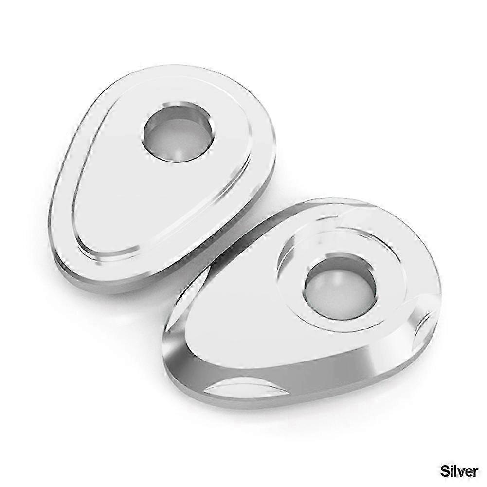 2pcs Motorcycle Turn Signal Adapter Spacer, Aluminum Alloy Flasher for Turn Signal Indicators Compatible with Various Motorbikes
