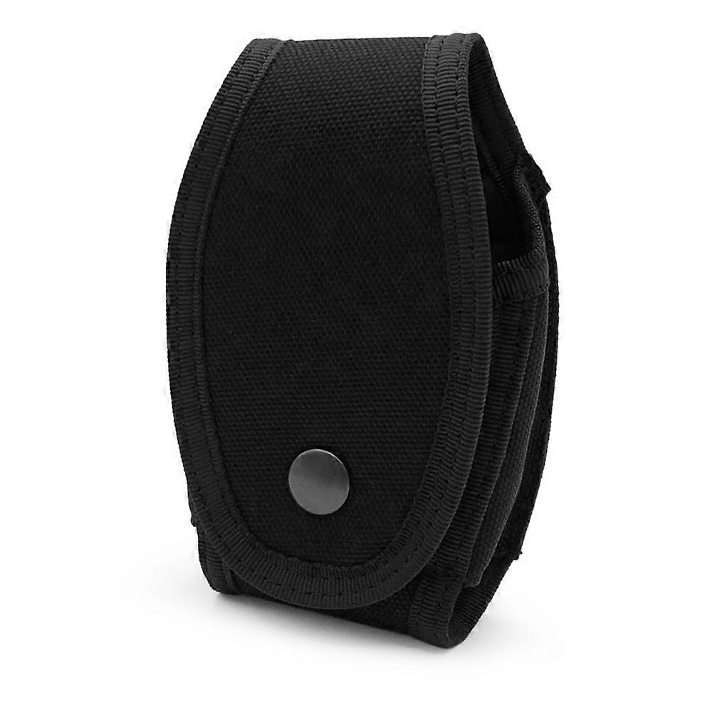 Handcuff Pouch Durable Nylon Black Compact Portable Lightweight Secure Strap Easy Access Tactical Design Single Pack For Law Enforcemen
