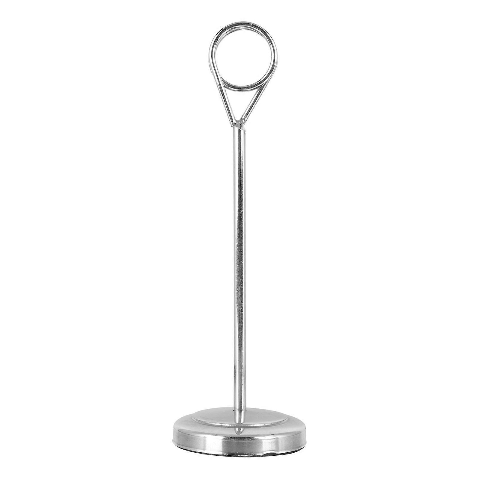 Stainless Steel Table Cards Holder for Hotel Use Silver Color and Steady 1Pc