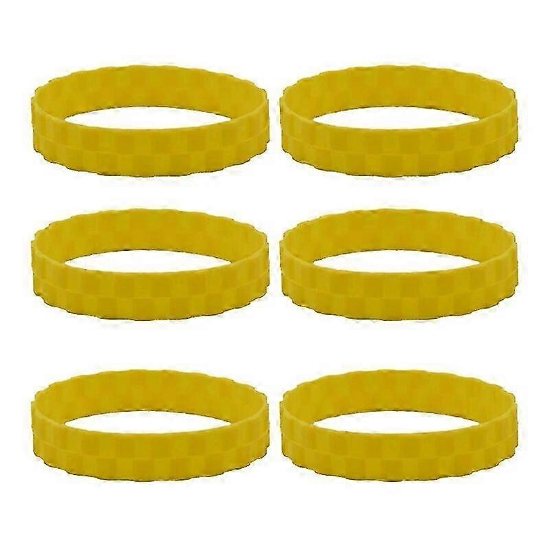 6PCS Anti-Slip Tire Covers for Roborock S50 S55 S6 S5 Max Xiaomi Robot 1S 2S T4 T6 1C