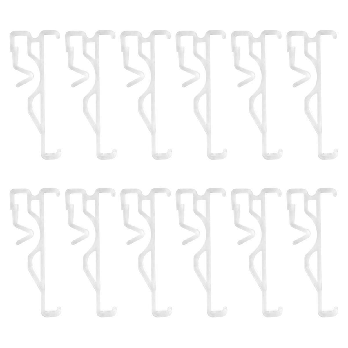 Valance Clips, Clear Plastic Valance Clips(12 PCS)