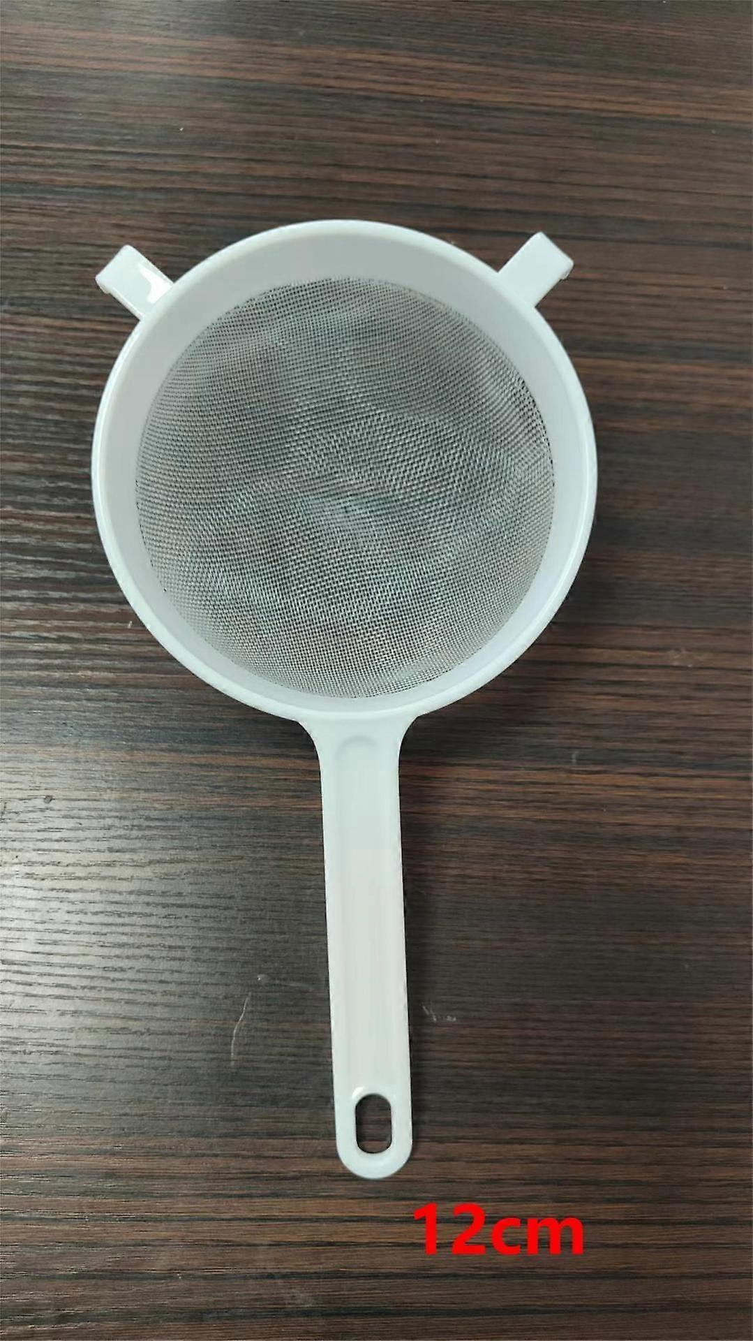 Round Nylon Mesh Plastic Filter, 12cm (White)