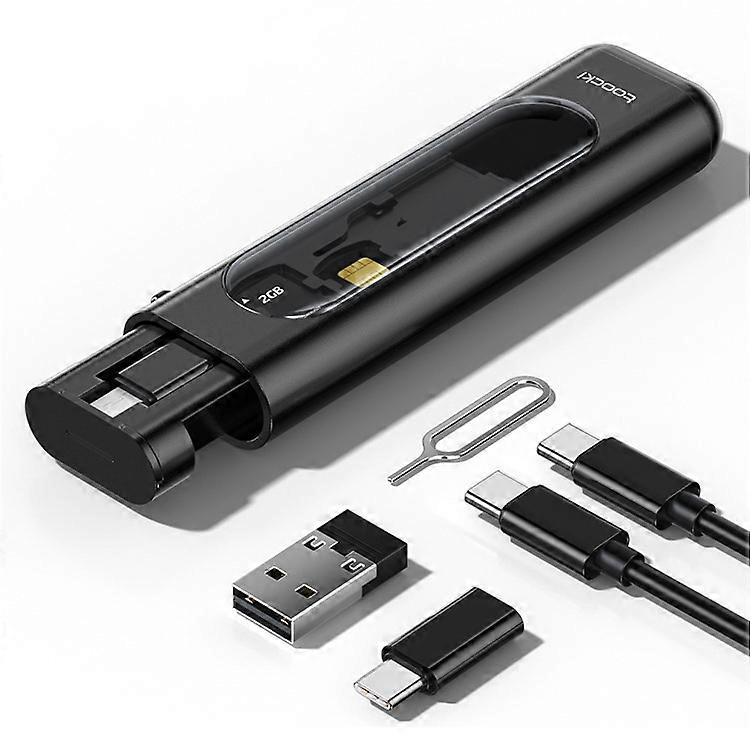 TOOCKI TQ-X70 Multifunctional Type-C to Type-C Data Cable + Adapters + SIM Eject Pin + Storage Box