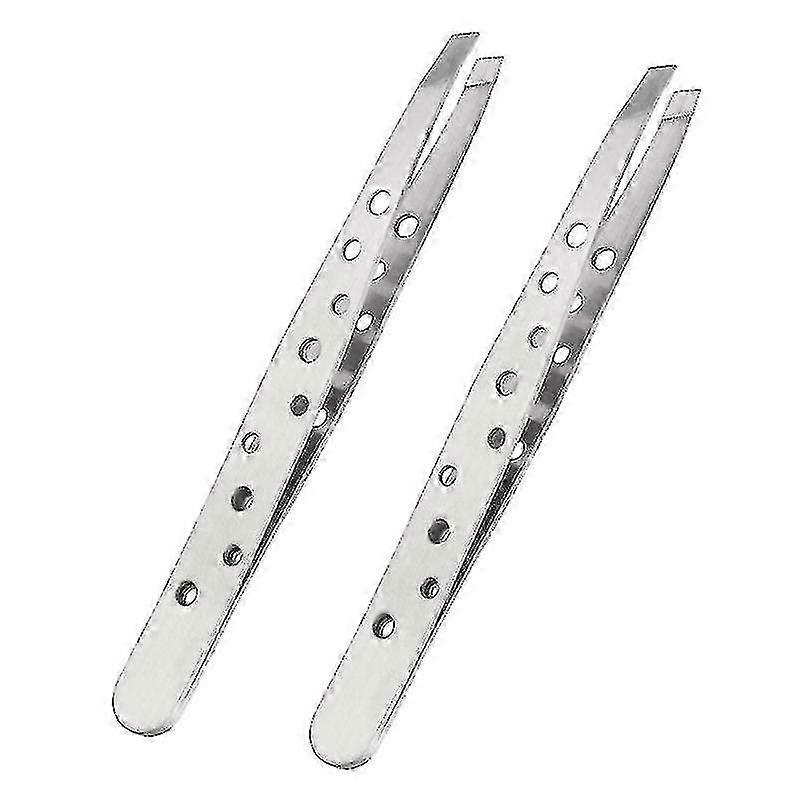 Slanted Tip Tweezers for Eyebrows - Precision Trimming Tool