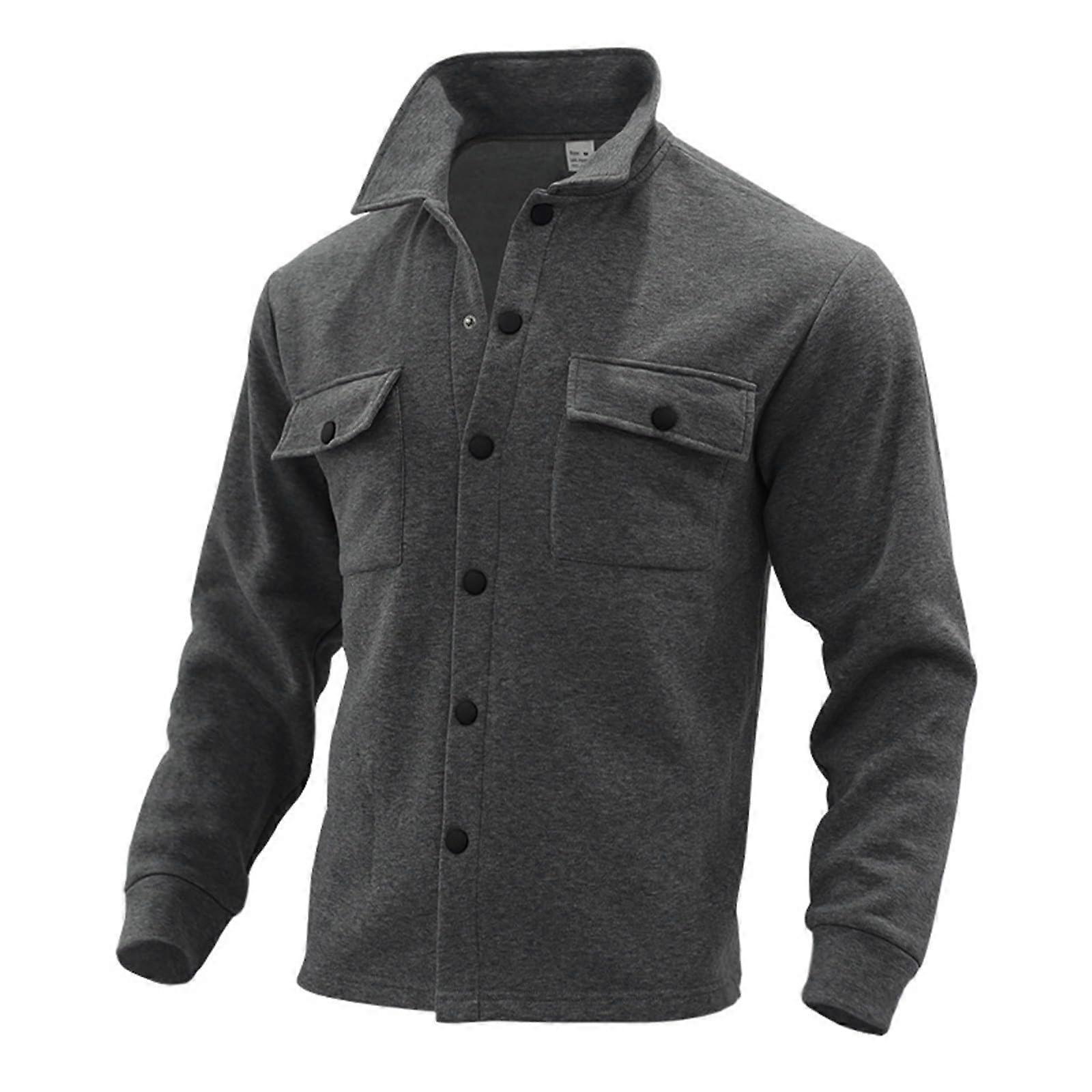 Men's Short Winter Jacket Breathable Softshell Parka XXL Dark Grey Quilted Vest Functional Outdoor Sports Jacket