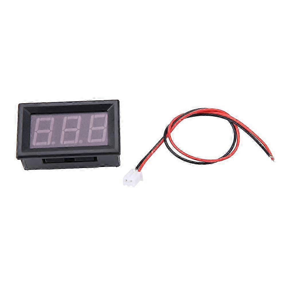 Digital Voltmeter 0.56inch Two Wire DC 5-130V Digital LED Display Voltage Meter (Red)--