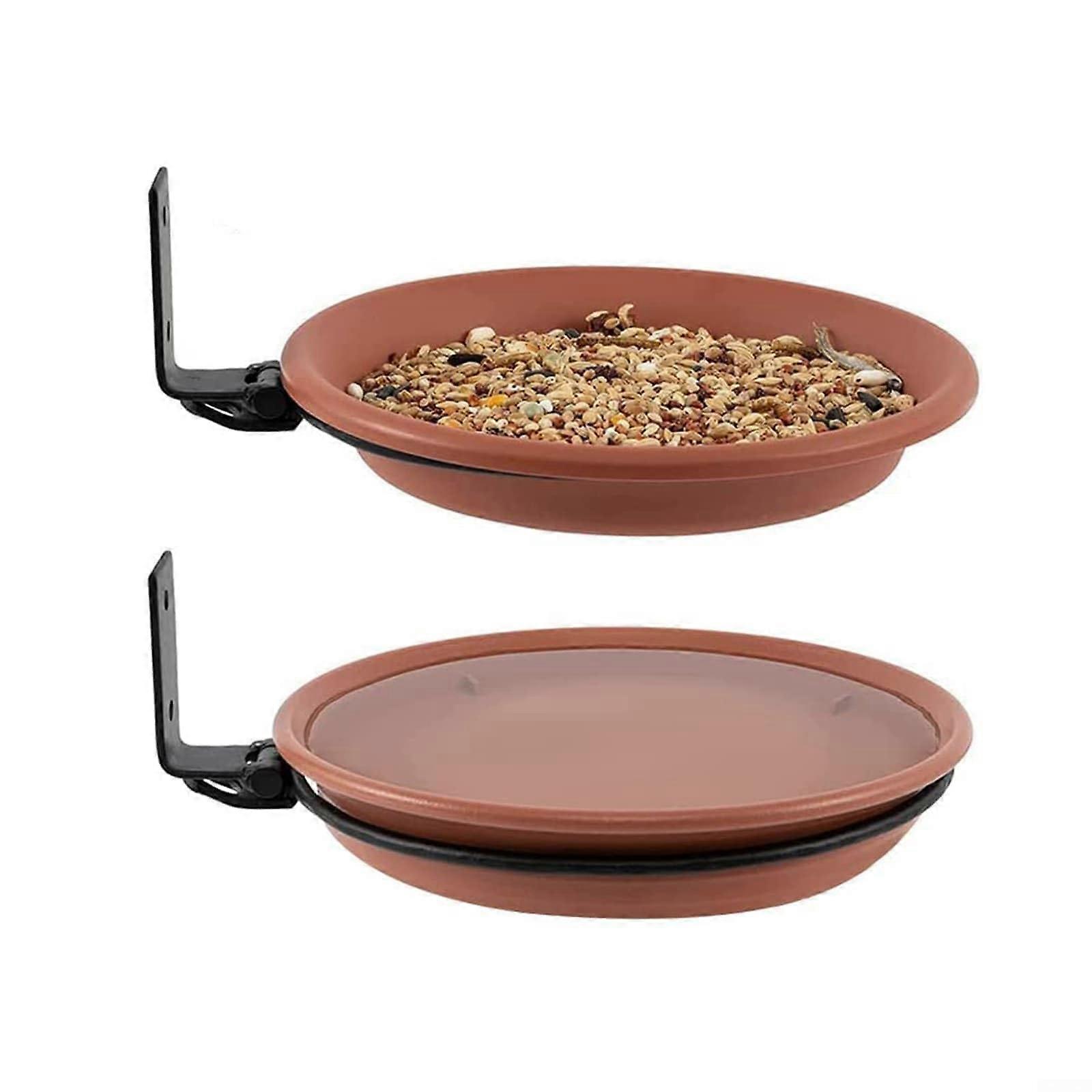 Rustic bird feeder set for easy tallation, frostproof and weatherresistant