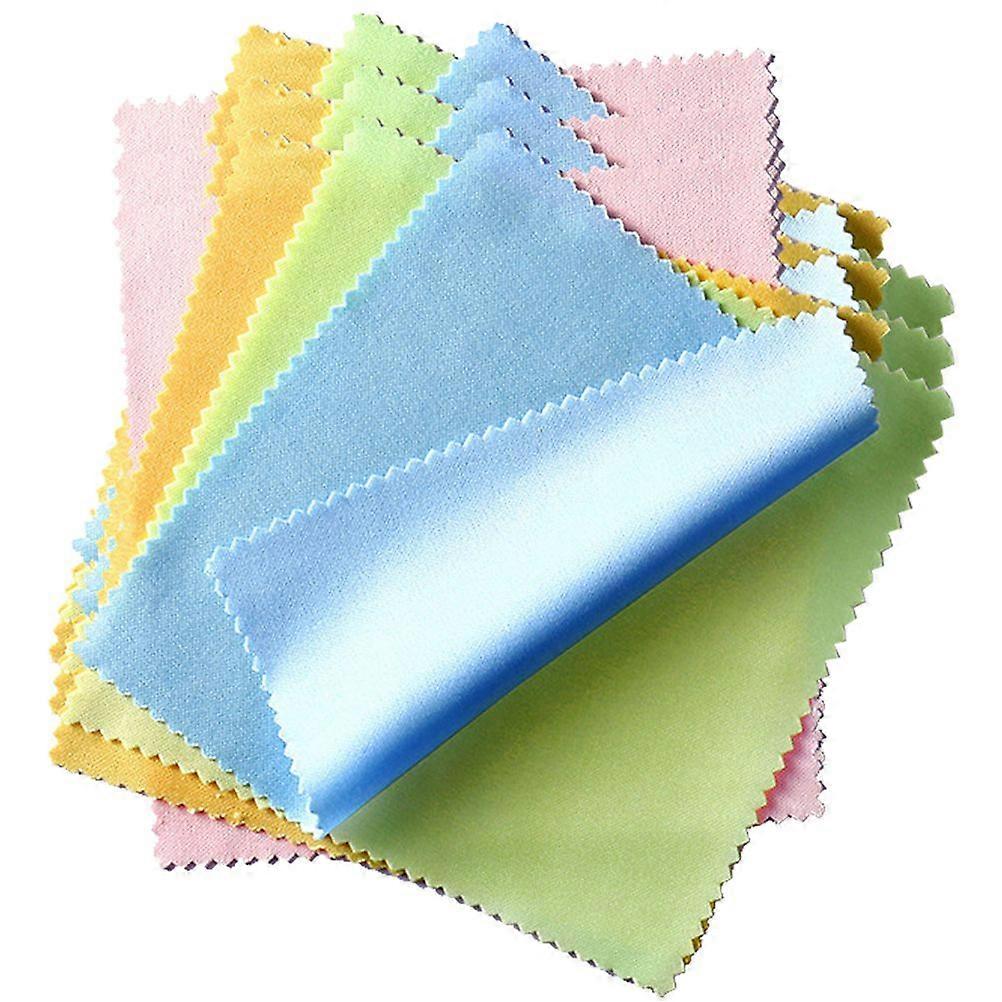 100pcs γυαλιά μαντηλάκια γυαλιά καθαρισμού πανιά γυαλιού γυαλιά καθαρισμού κοσμήματα μικρά πανιά σκουπίστε