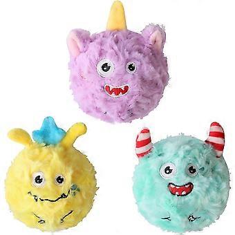 2025 3Pack Squeaky Dog Balls, 2 in1 hauskat pentupallolelut, syntymäpäiväkoiran lelu pienille keskikokoisille koirille