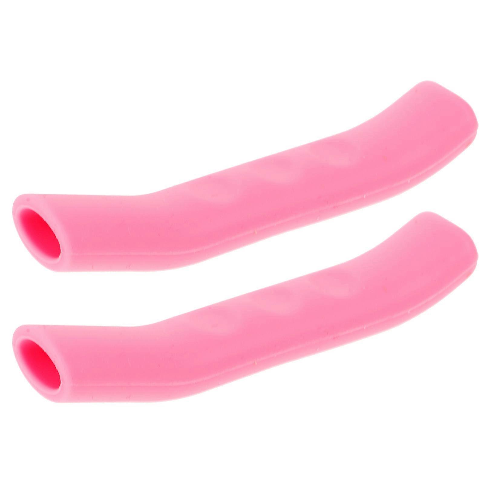 Bike Handlebar Protector Bike Handlebar Covers Cyclists Finger Pressure Reduction Pink 7.50X1.50X1.00CM 1 Pair