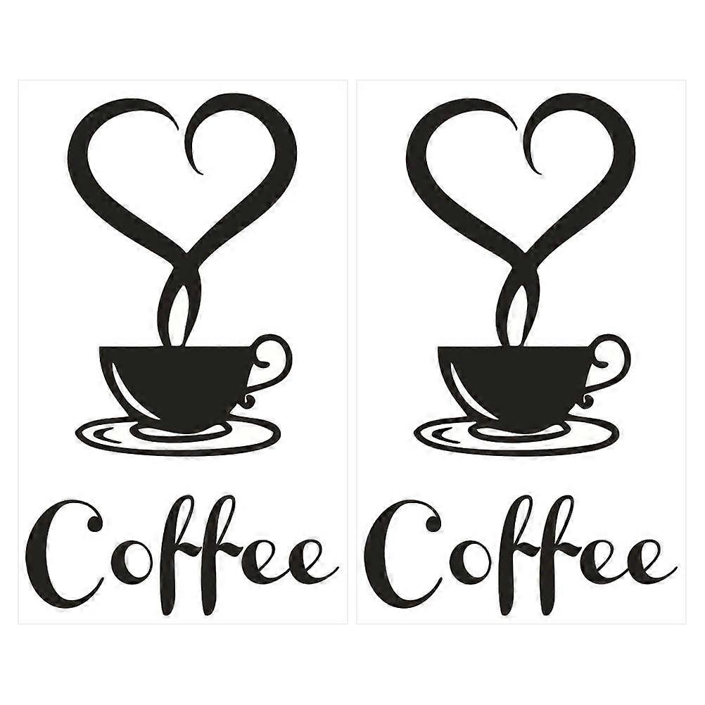 Creative Coffee Wall Decals   Removable Kitchen & Cafe Stickers with Gentle Adhesive for Cupboards, Windows, and Glass Partitions   Easy Application