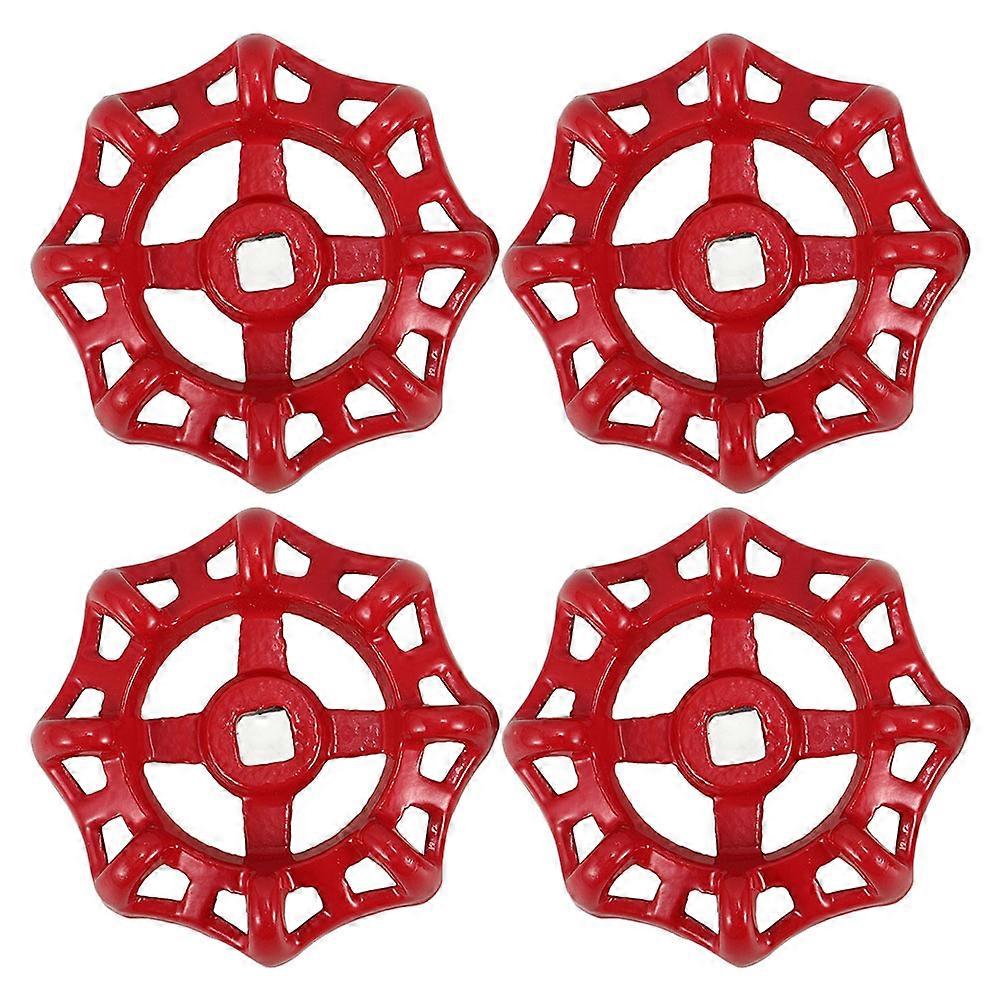 Spigot Handle Valve Replacement Faucet Handles For Garden Bathroom Red Iron 4Set