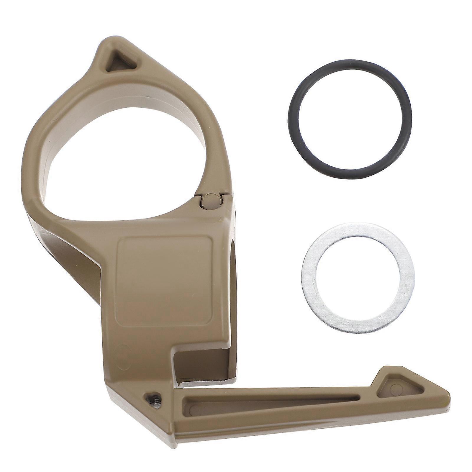 Portable Flashlight Holder with Ring and Back Clip for Most Flashlights Assorted Color plastic