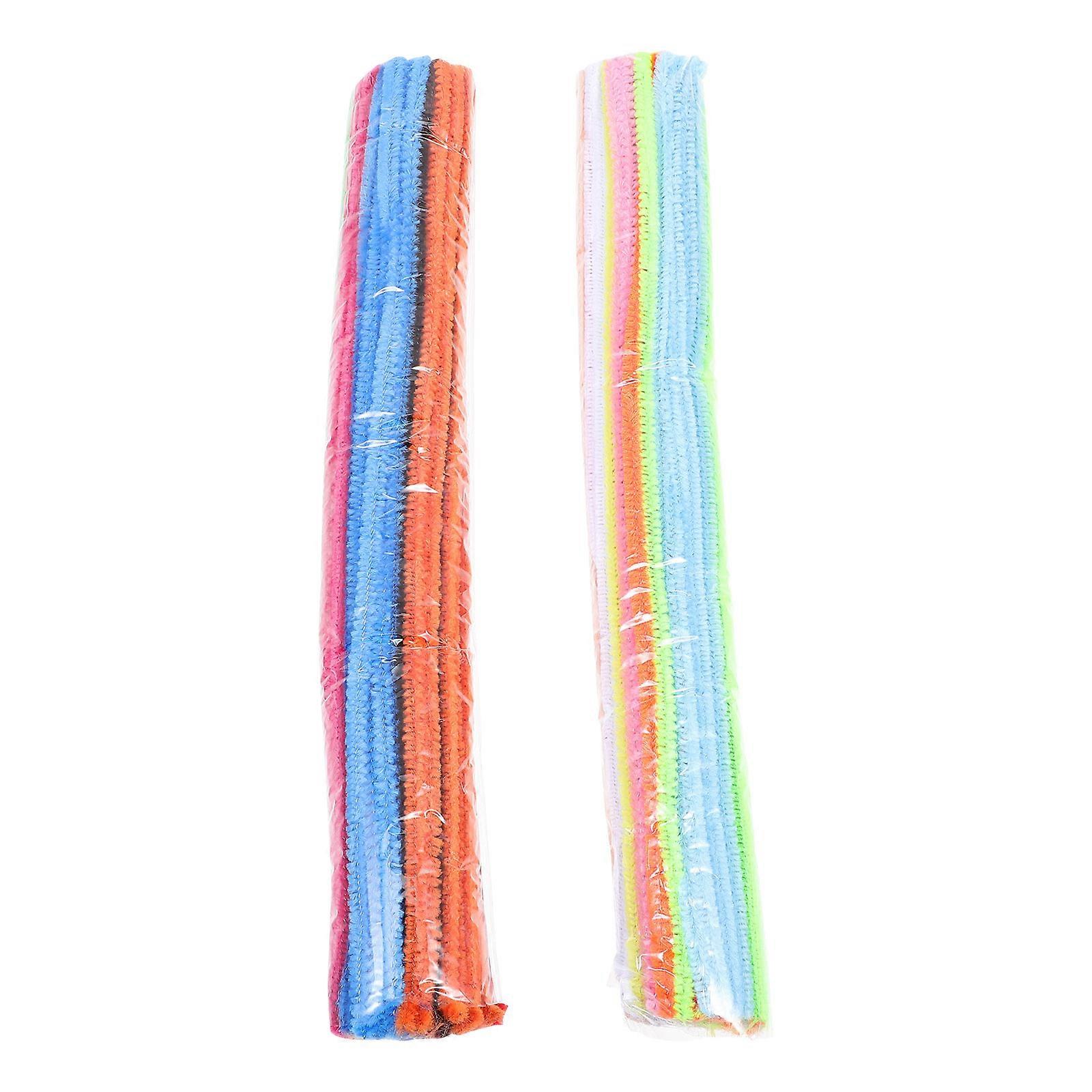 Twisted Chenille Stems Craft Cleaners DIY Strips Flexible Crafting Sticks for Imaginative Decorations and Creative Models