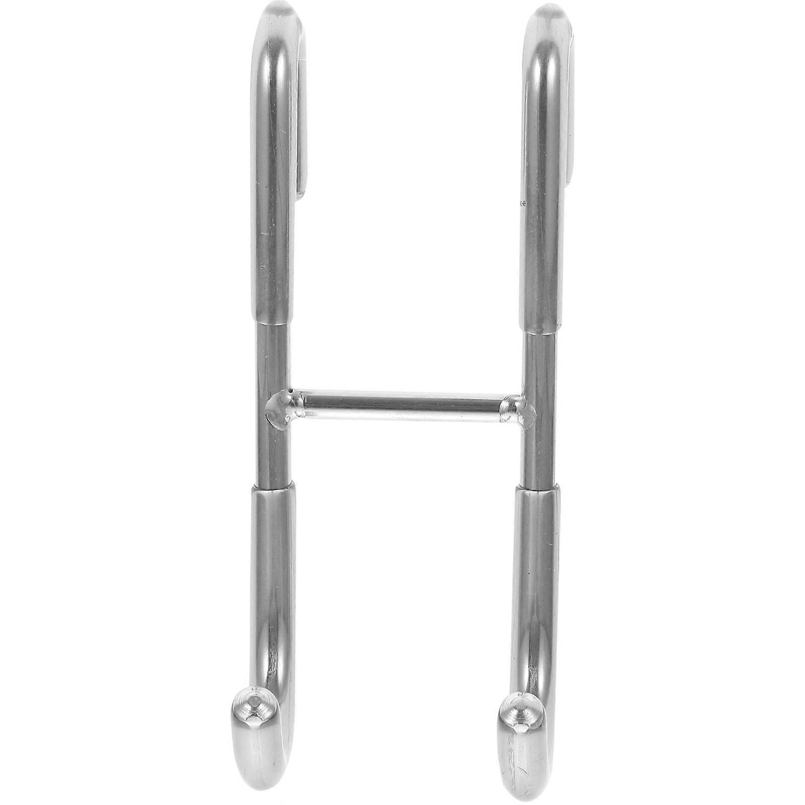 Door Hook Hanger Precision Production Bathroom Storage Silver 1Pack