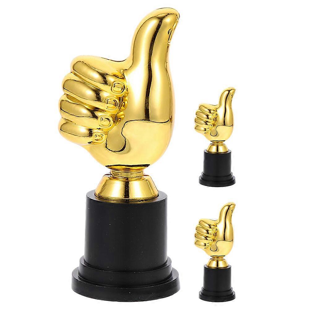 Thumb Shaped Trophy Model For Kids In With Award Function And 3Pcs Set