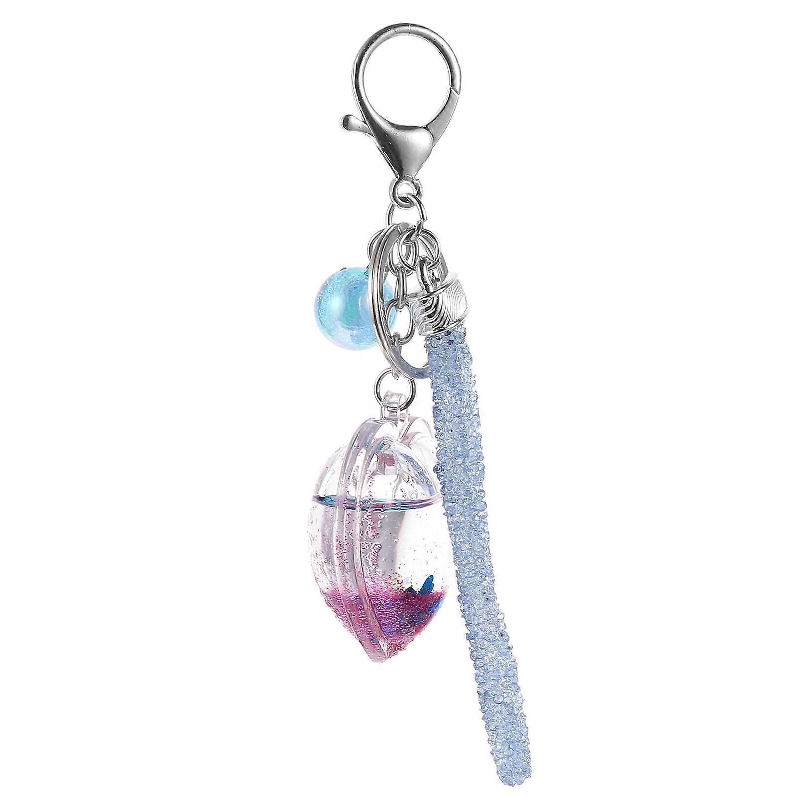 Metal Heart Shape Keychain Bag Accessory Friends Alloy Pendant For Bag 1Set