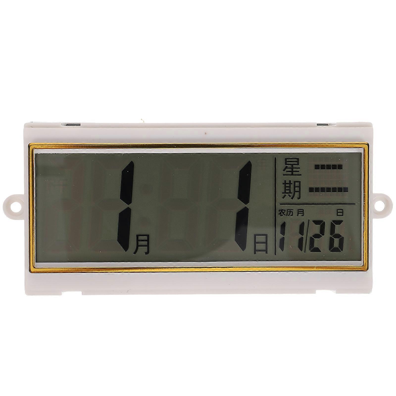 Wall Clock For Bedroom Display Clock Perpetual Calendar Multi Home Decor 110x55mm 1Pack