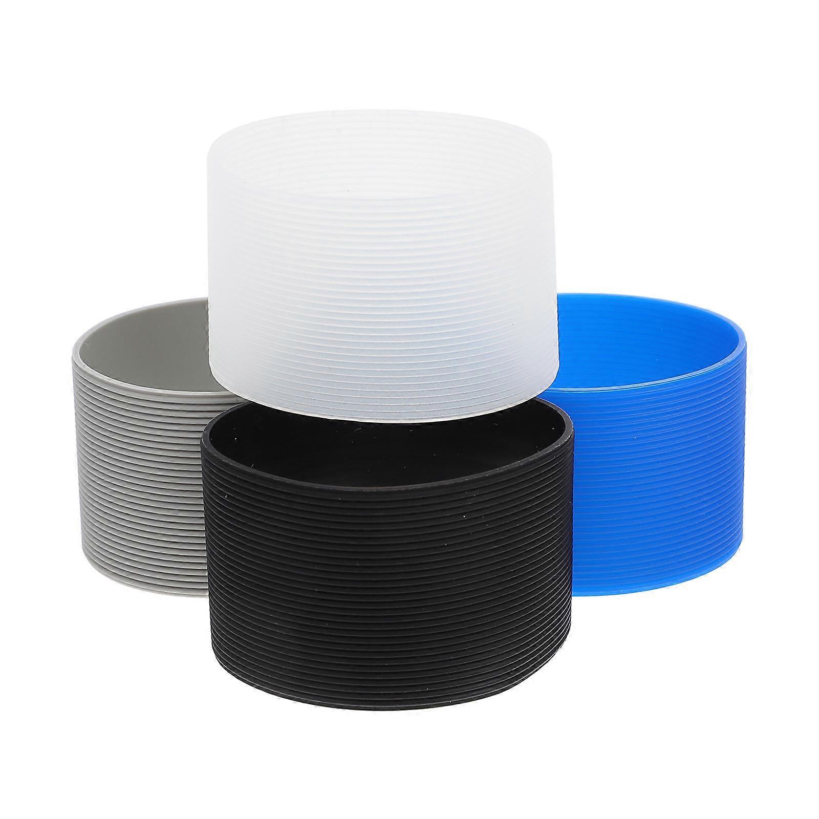 غطاء واقي من الحرارة زجاجة مقاوم للانزلاق للاستخدام اليومي 4 قطع