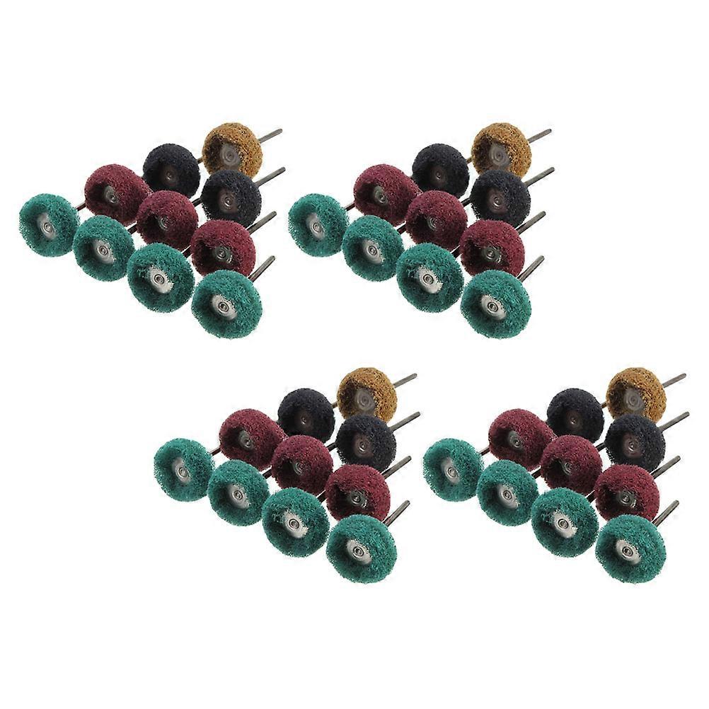 Grinding Wheel Accessory Wood Polishing Heads Diy Engraving Tools Assorted Color 40Pcs