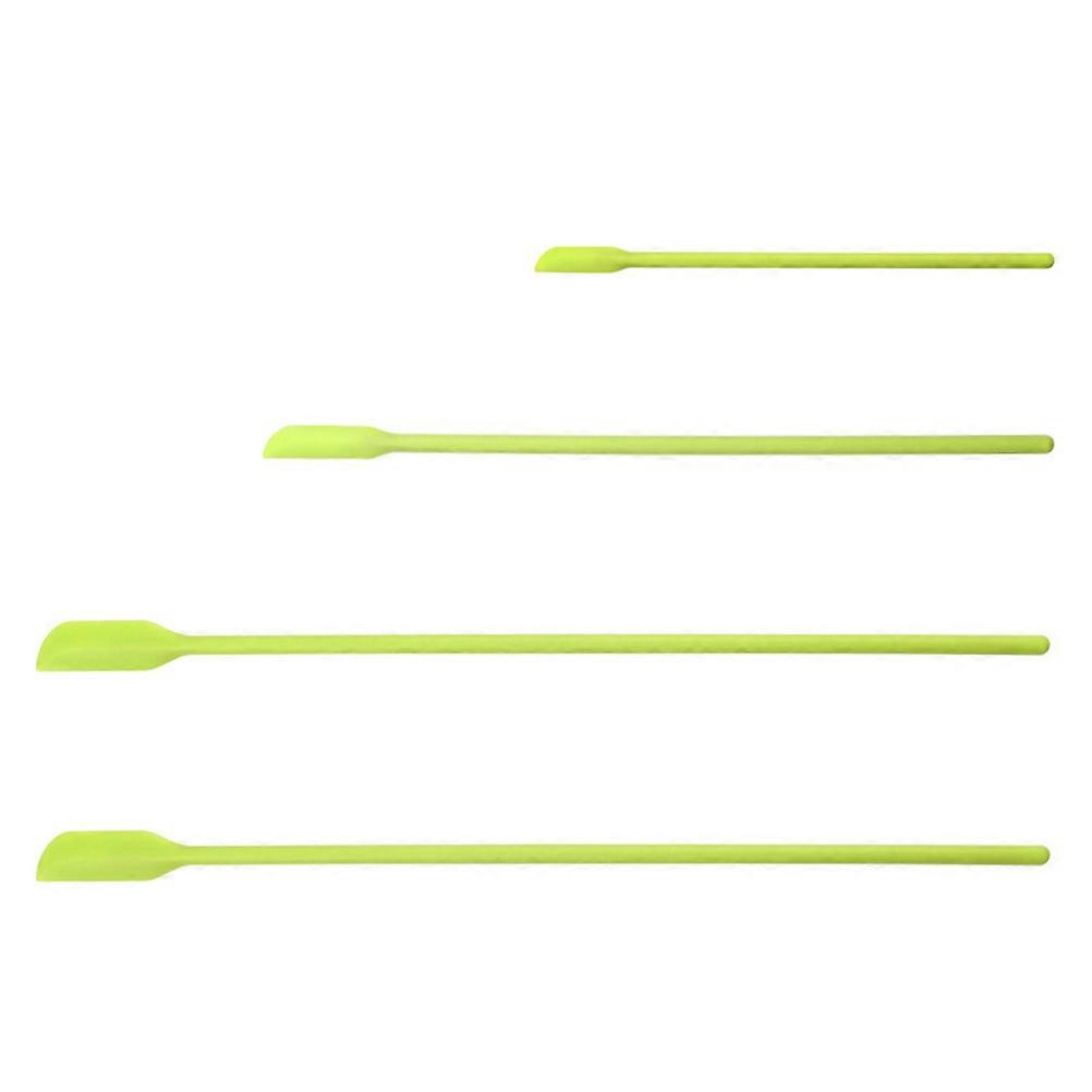 Multi Purpose Spatula Set 4Pcs Silicone Spatulas for Reaching Food in Jars and Makeup Opening