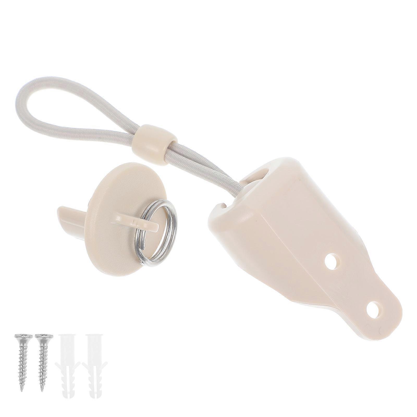 Fixed Buckle Rope Buckle Beige Color Indoor Use 5.50x3.20x3.00cm Curtain Fixing Device 1Set