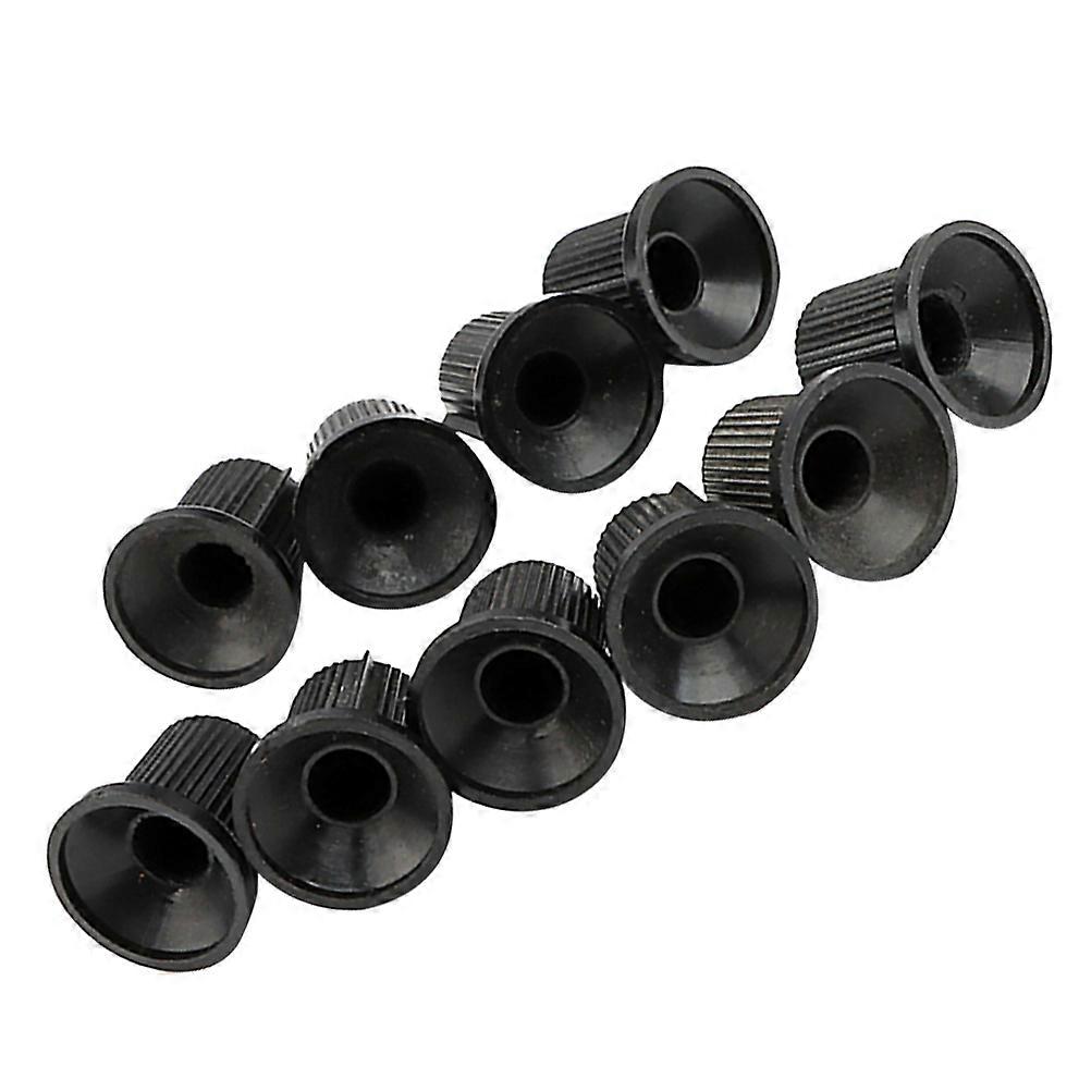 10pcs Durable Potentiometer Knobs for Electric Guitar Volume Control – Easy Install, Corrosion Resistant Replacement Knobs with Knurled Shaft