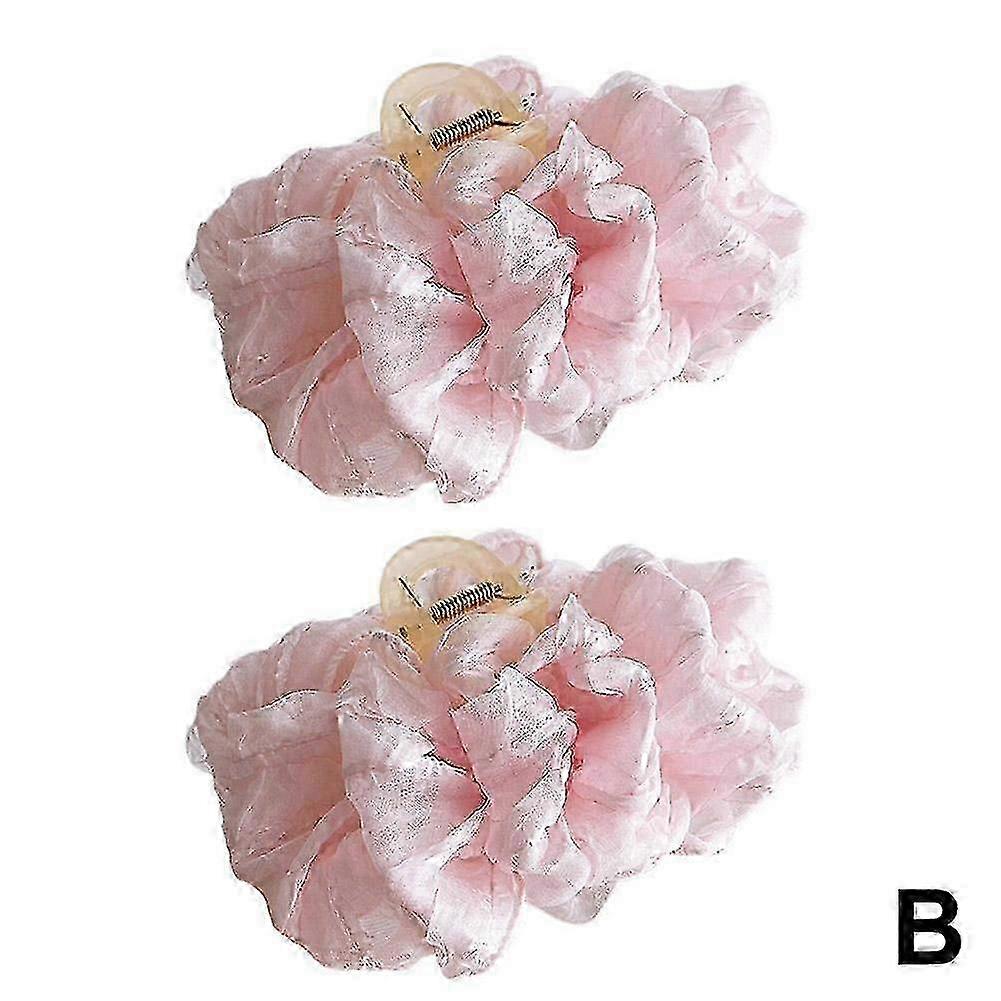 Stylish Floral Multi Layer Bubble Bow Grip Clip for Hair Styling