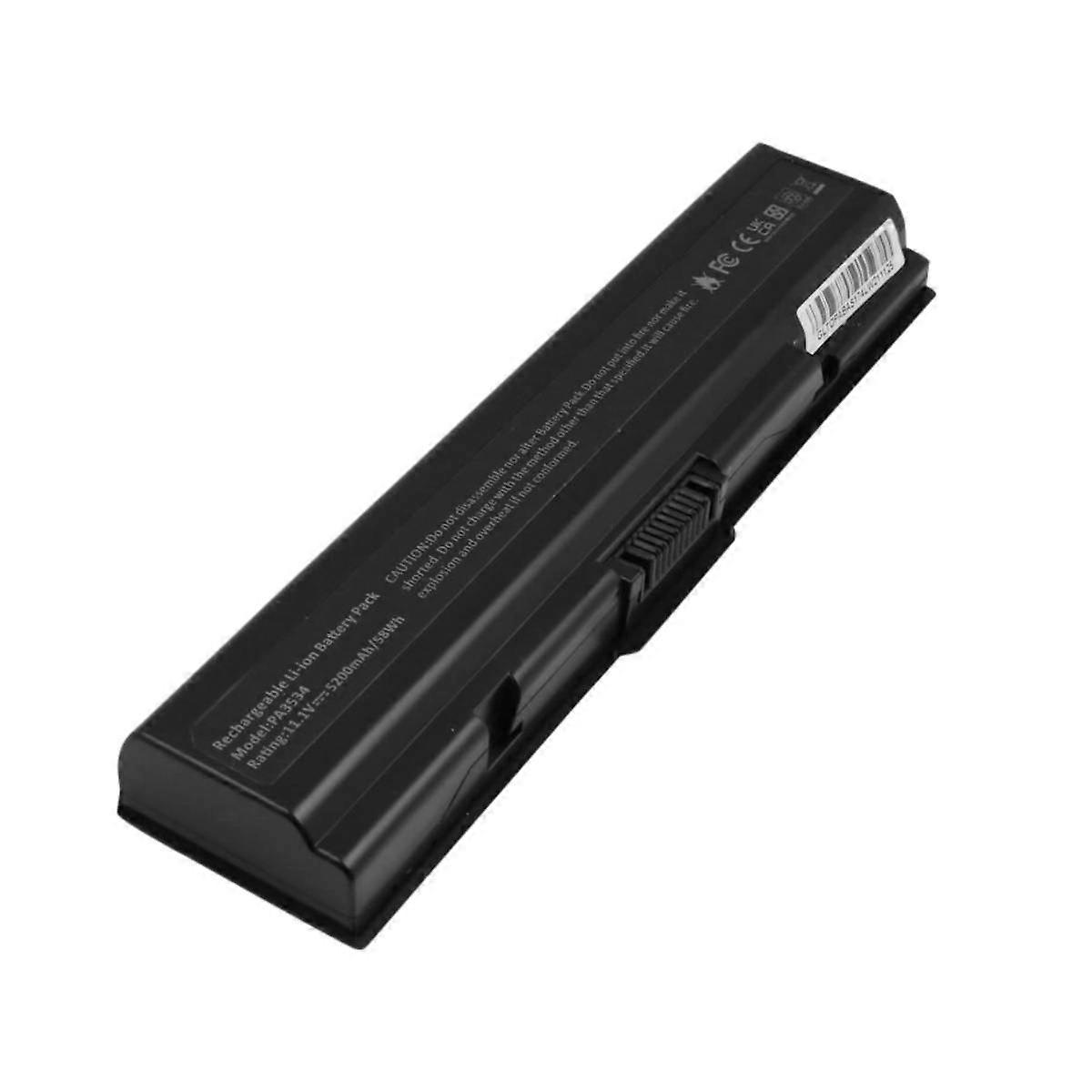 Batterie de remplacement pour Toshiba A200 PC 11.1V 5200mAh Li-ion, Noir