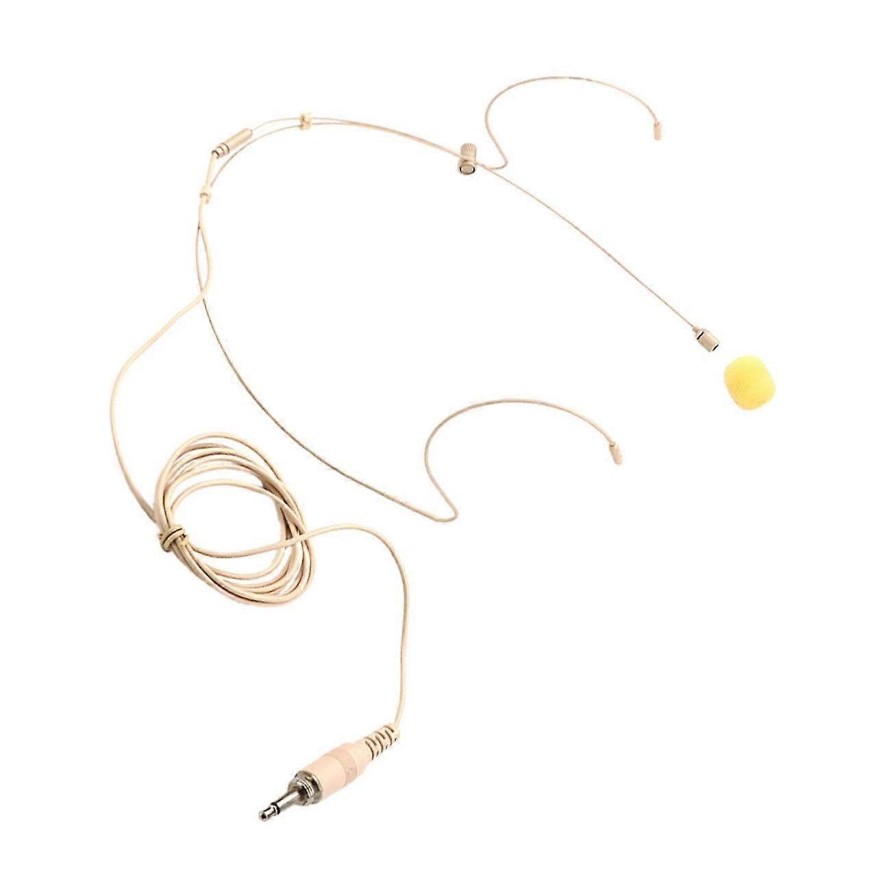 Headset with microphone for presentations, skincolored overear headphones
