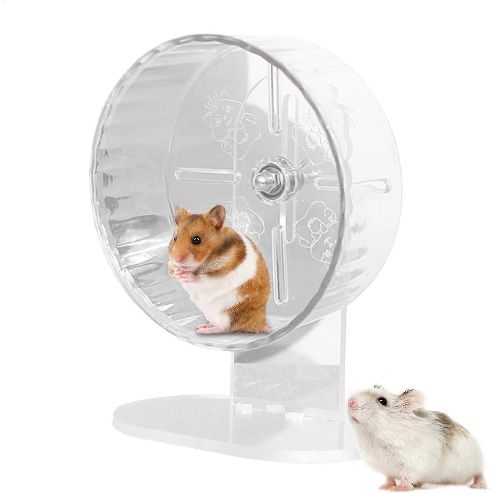 Silent Hamster Wheel, Transparent Exercise Spinner Running Wheel Ref: 5825